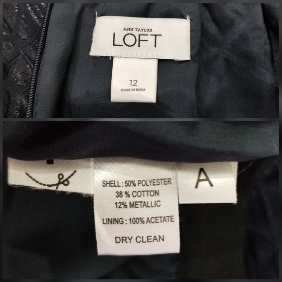 LOFT Faux Snakeskin w Pocket skirt large 12 - Picture 6 of 7